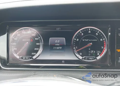 2015 Mercedes-Benz S 65 Amg z USA, uszkodzony, nr VIN WDDUG7KB8FA089717